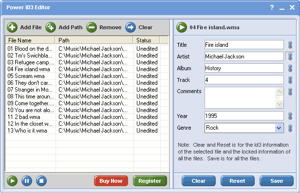 Power ID3 Editor Screenshot